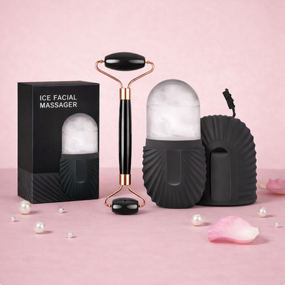 1–3 st Isroller för Ansikte – Facial Ice Roller & Gua Sha-set för Lifting och Konturering tvc-ali-almatook