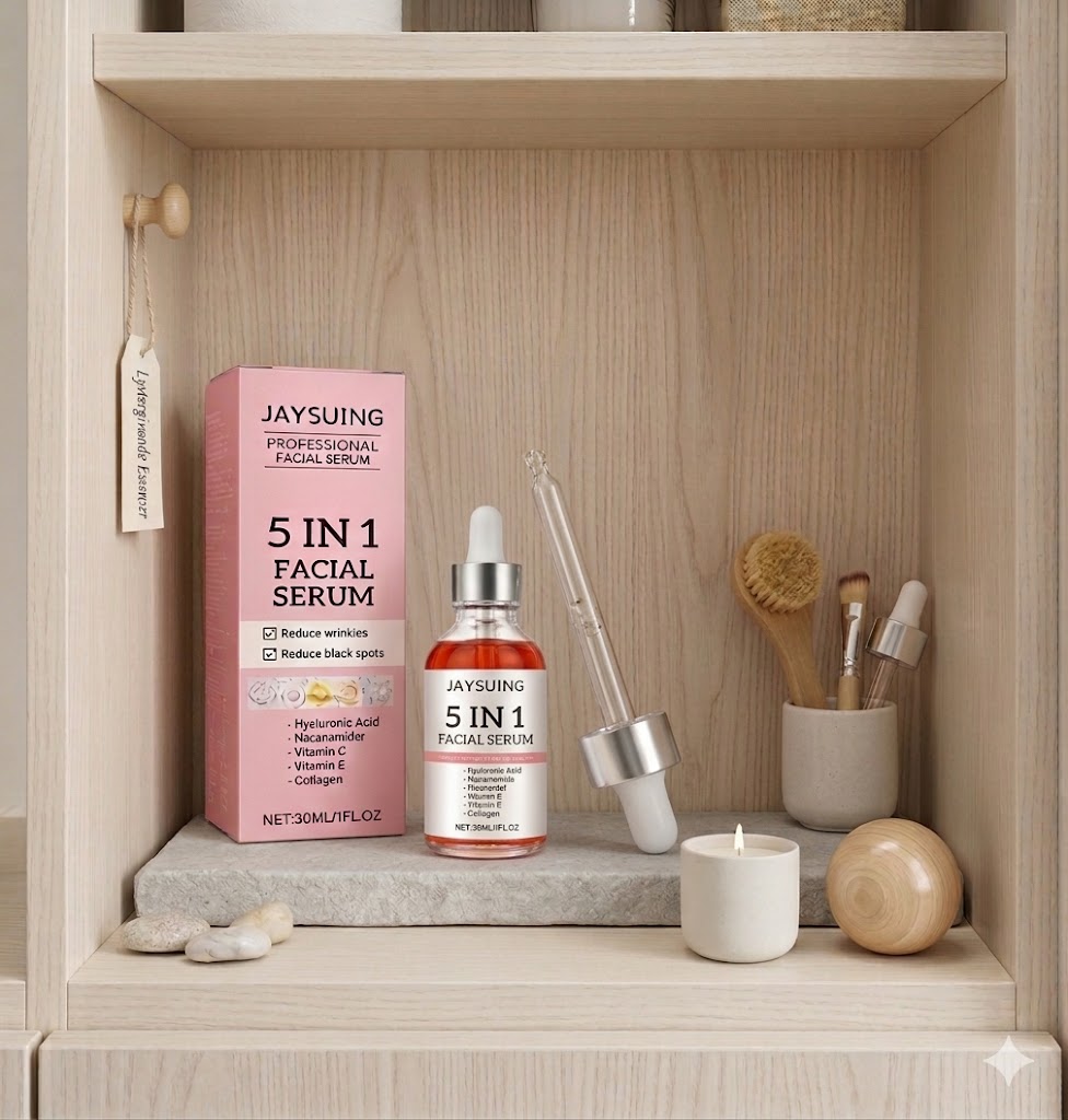 5-in-1 Facial Serum – Glow & Återfuktning GlowNordic