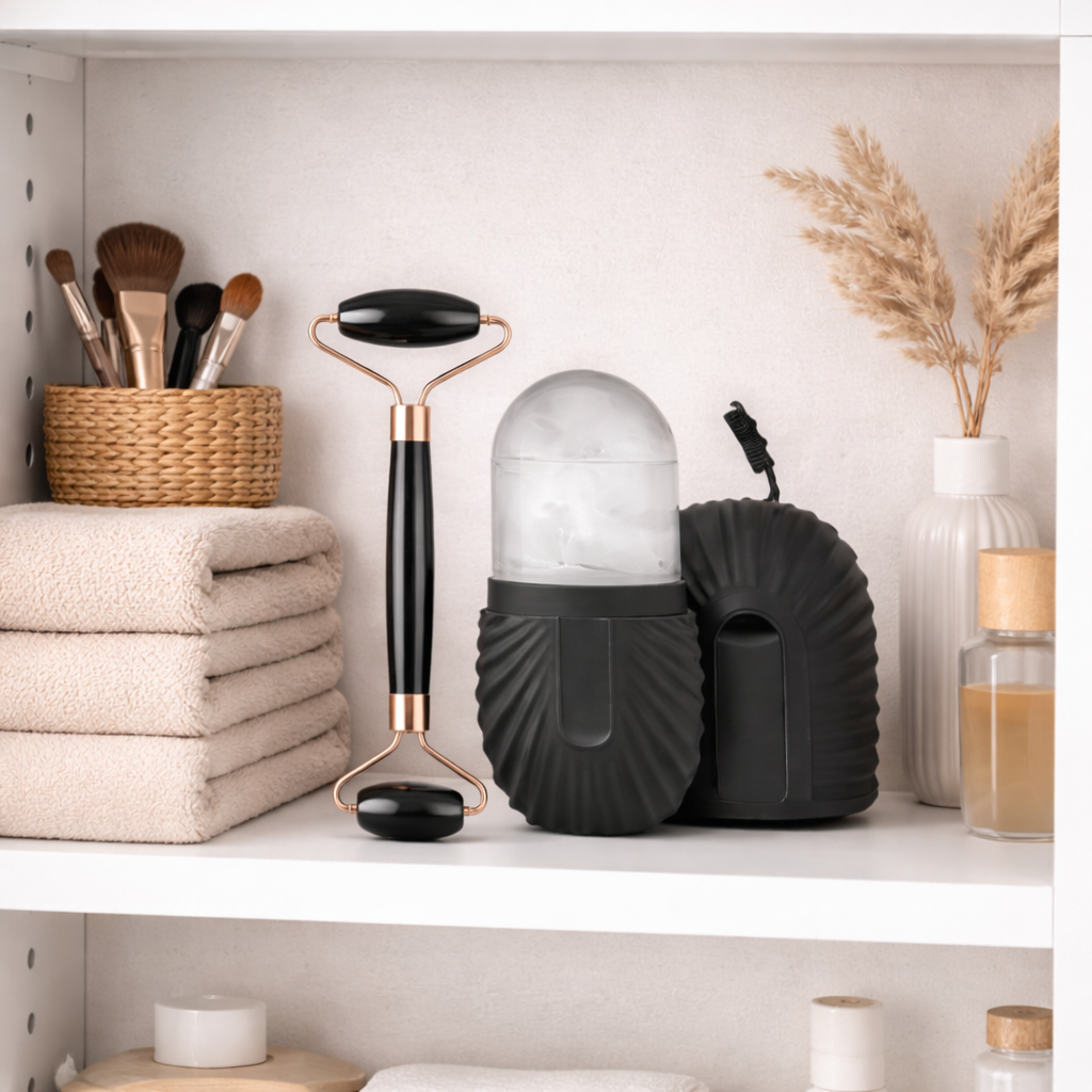 1–3 st Isroller för Ansikte – Facial Ice Roller & Gua Sha-set för Lifting och Konturering tvc-ali-almatook