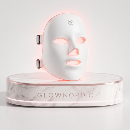 GlowNordic PRO LED-mask: 7-färgers ljusterapi GlowNordic