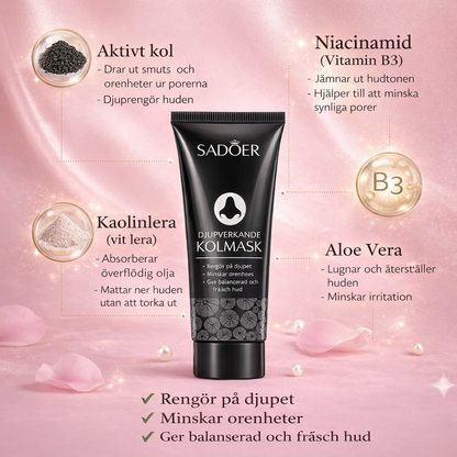 Djuprengörande Kolmask GlowNordic