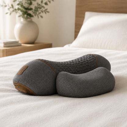 CerviCare 360™ — Elektrisk Nackterapi Med Värme, Vibration & Cervikalt Drag GlowNordic