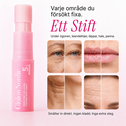 PDRN Collagen Balm Stick — Mot rynkor, linjer & slapp hud GlowNordic